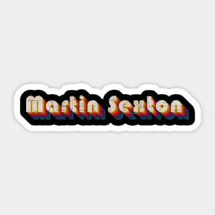 retro vintage Martin Sexton Sticker